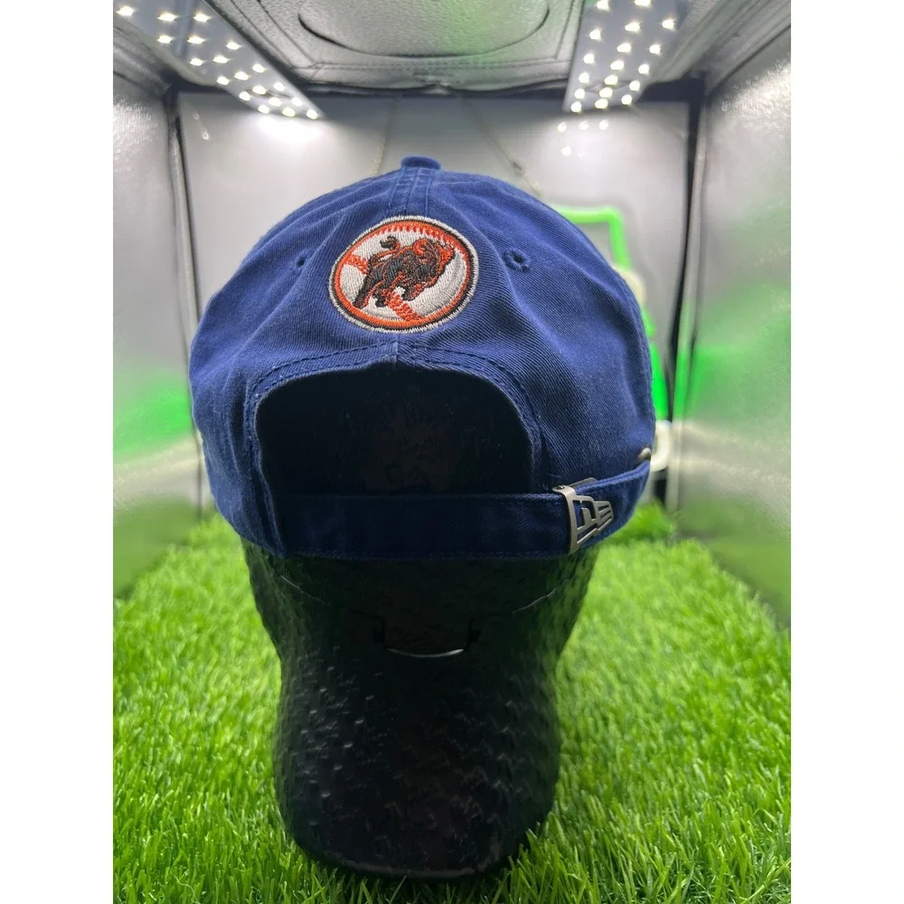New Era Buffalo Bisons‎ MiLB Baseball Hat Blue Adjustable Strapback Cap Mens